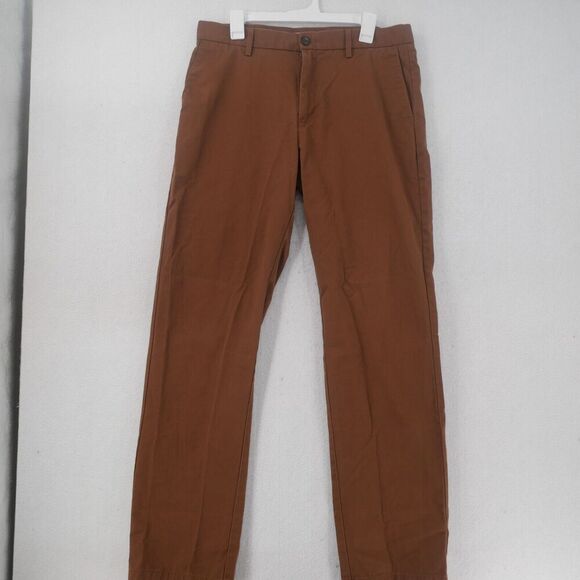 NEW Amazon Essentials Classic Men's Khaki Dress Pants Chinos 33X34 Dark Brown - Picture 4 of 10